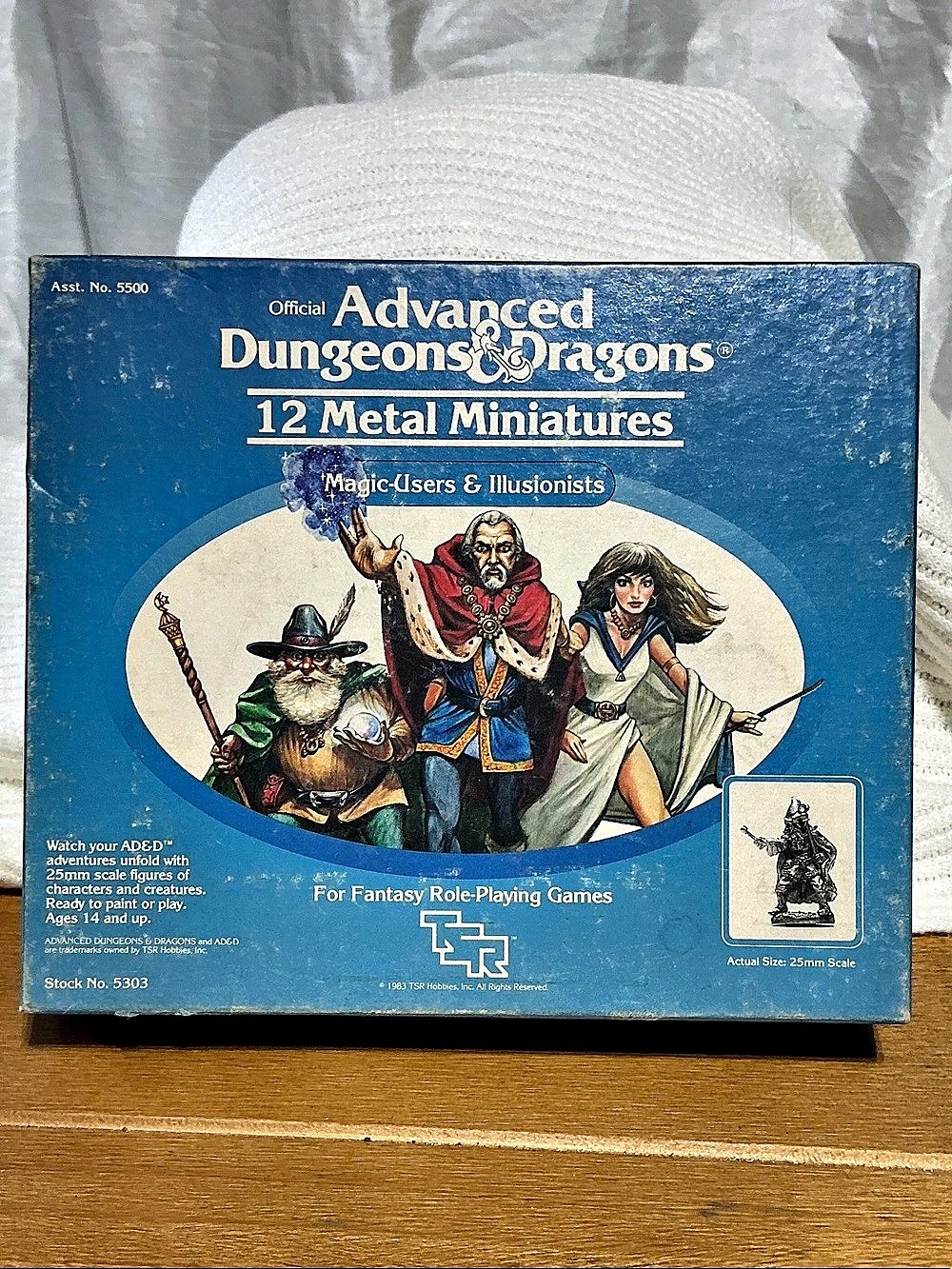 TSR Advanced Dungeons & Dragons 10 Metal Miniatures: Magic-Users & Illusionists